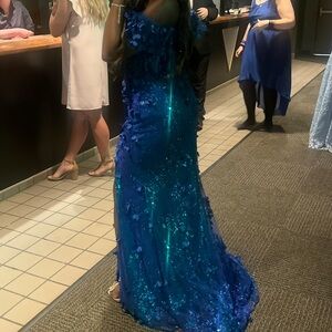 Stunning Blue Sequin Gown
